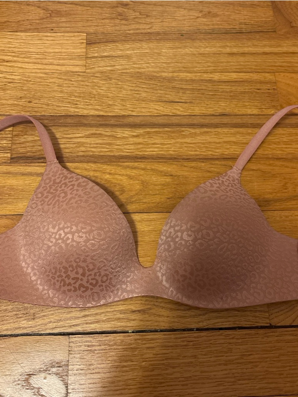 Victoria's Secret Leopard Print Lined Demi Bra 32A